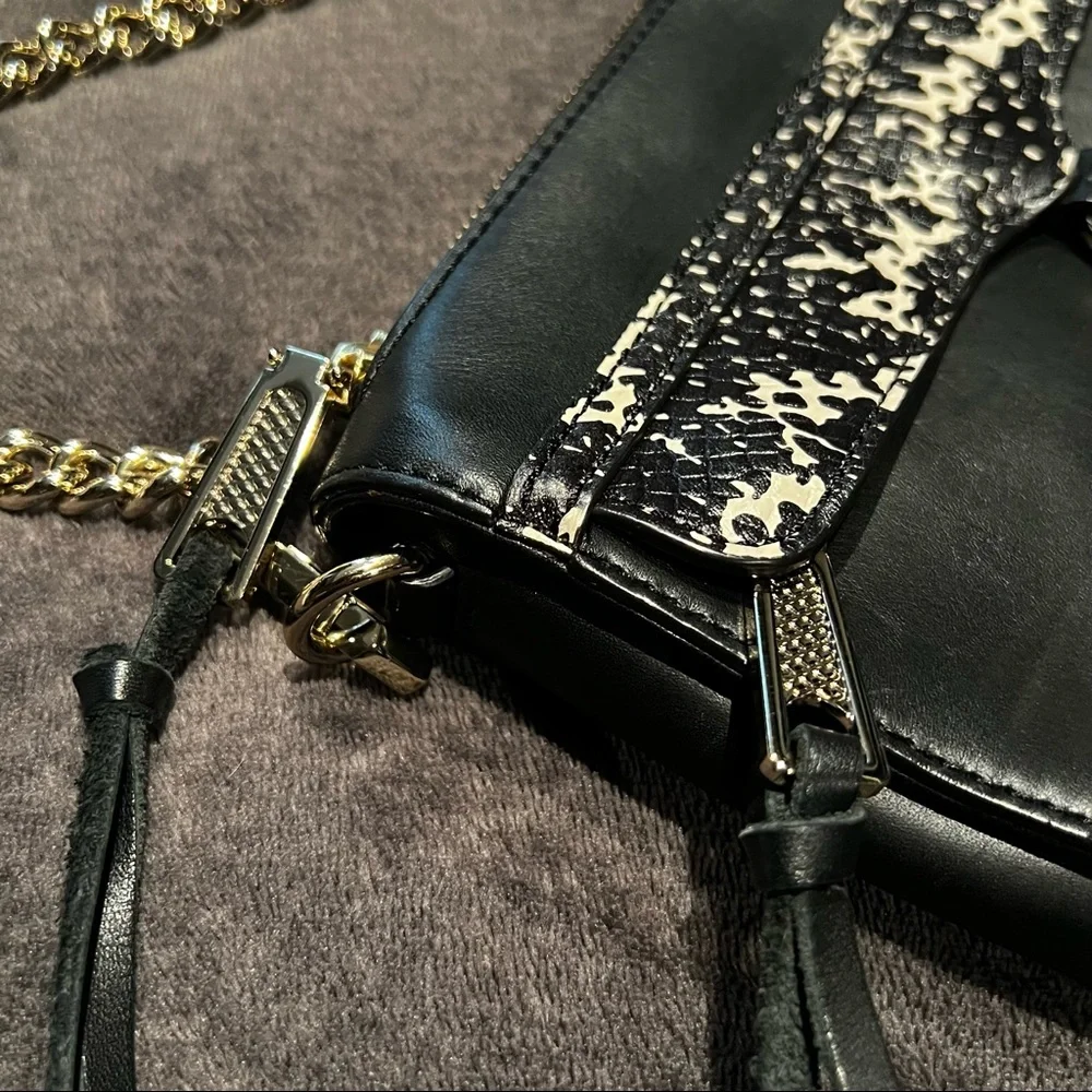 Rebecca Minkoff Convertible MAC “Morning After Clutch” Bag. Black Leather. - Picture 5 of 12